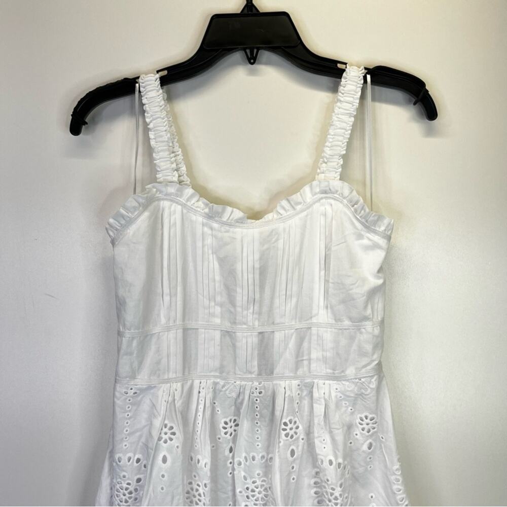 Steve Madden Harmony Eyelet Embroidered Midi dress white - S - Picture 3 of 10